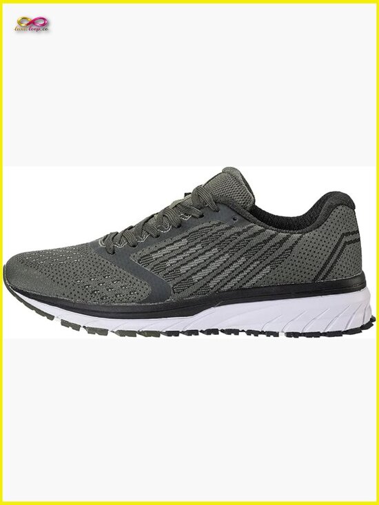Men\'s Trail Running Sneakers Athletic Shoes Cushioned Lightweight Knit Low Top